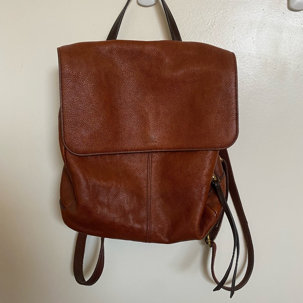 Fossil Leather Backpack
